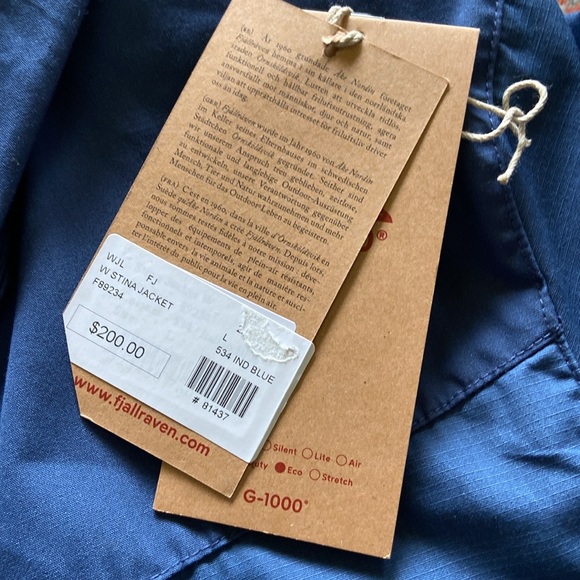 Fjallraven Stina Jacket Blue Size L - Picture 8 of 13